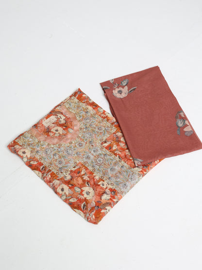 Rust Floral Kaftan