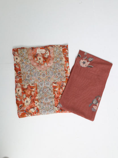 Rust Floral Kaftan