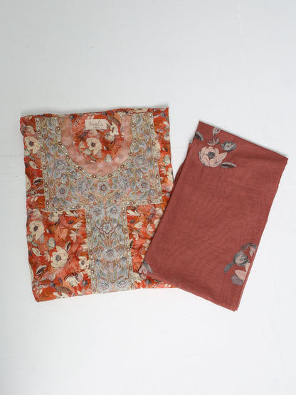 Rust Floral Kaftan