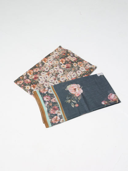Charcoal Bloom Kaftan