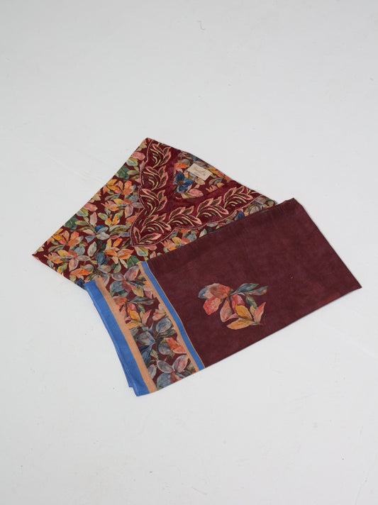 Burgundy Botanical Kaftan