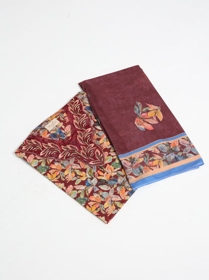 Burgundy Botanical Kaftan