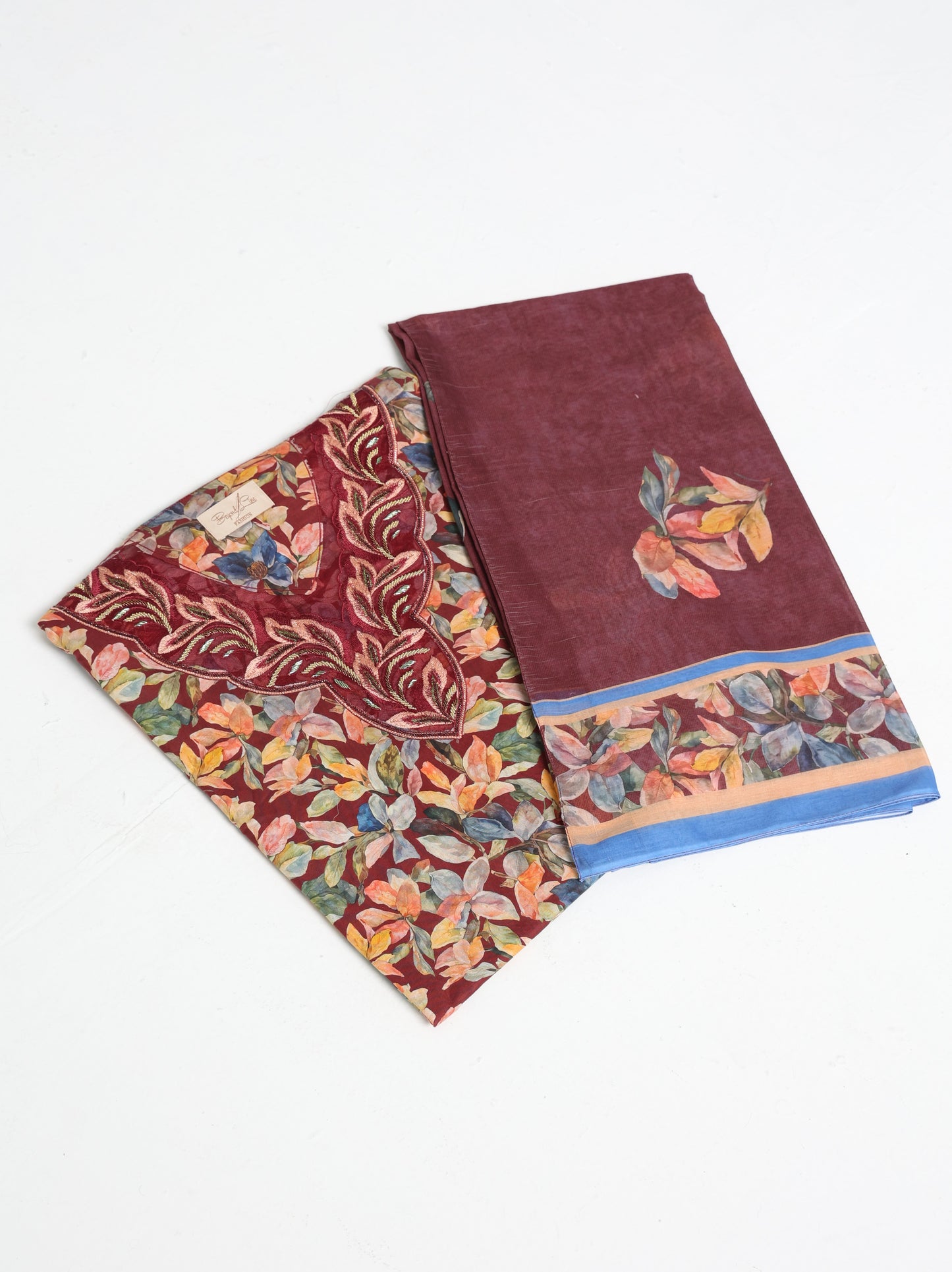 Burgundy Botanical Kaftan