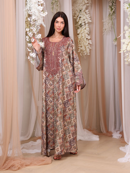 Ruby Mosaic Kaftan