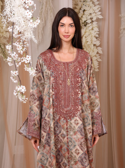 Ruby Mosaic Kaftan
