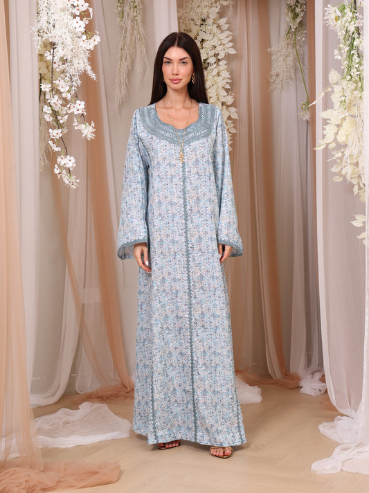 Icy Geometric Kaftan