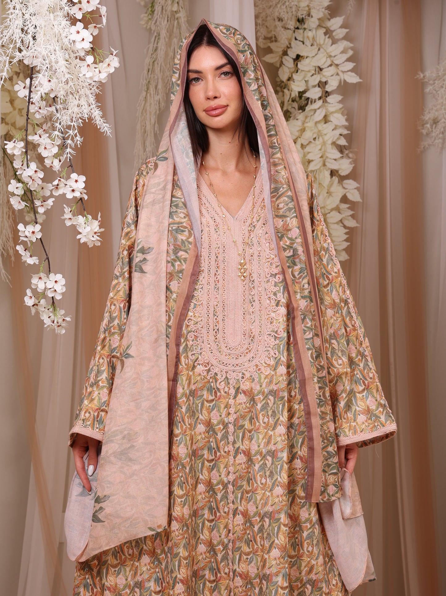 Blush Botanical Kaftan