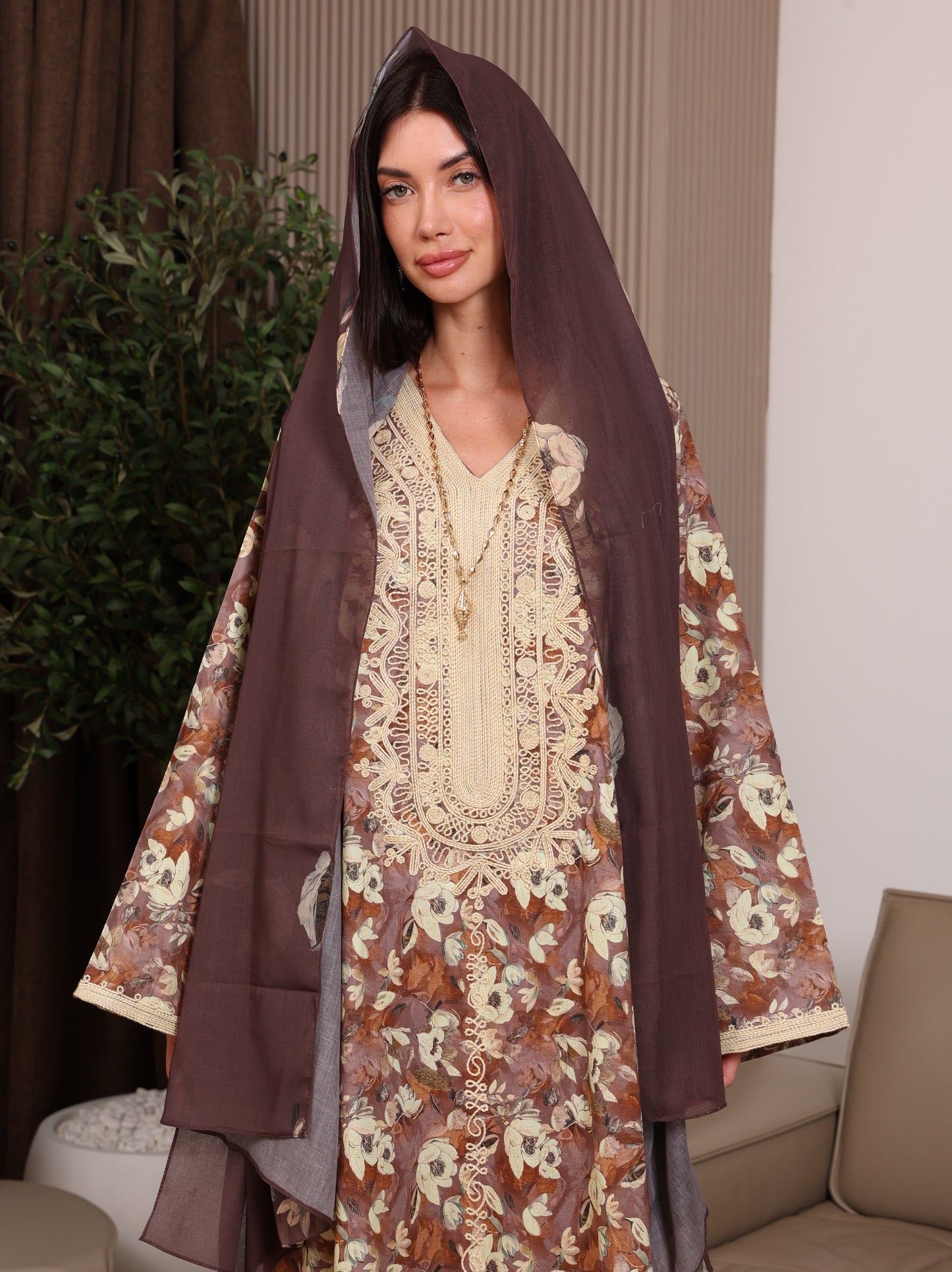 Cocoa Blossom Kaftan