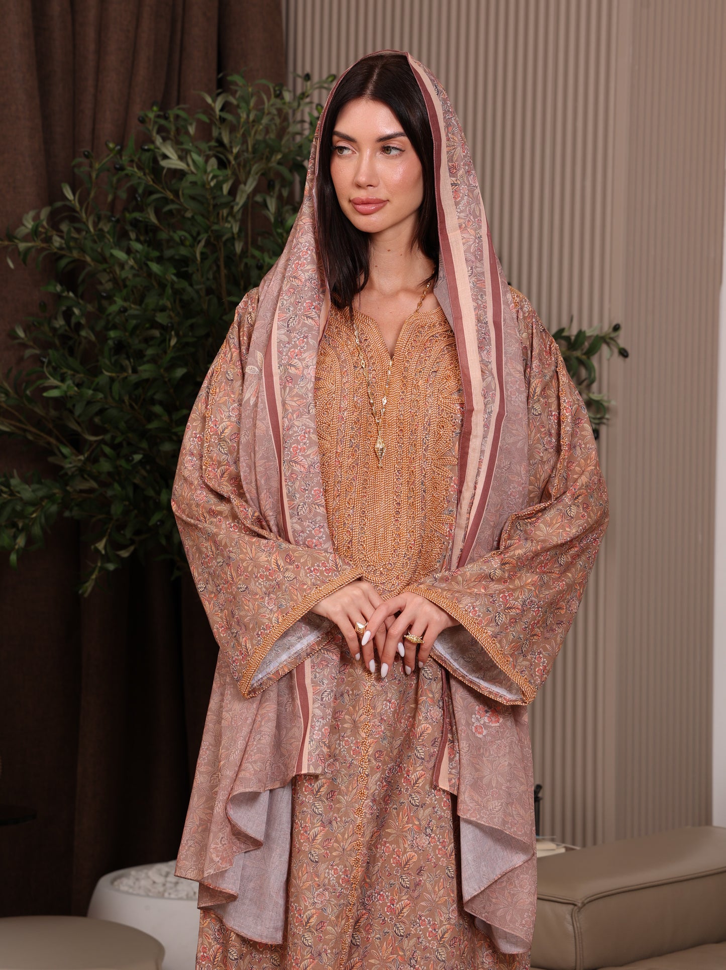 Terracotta Tulip Kaftan
