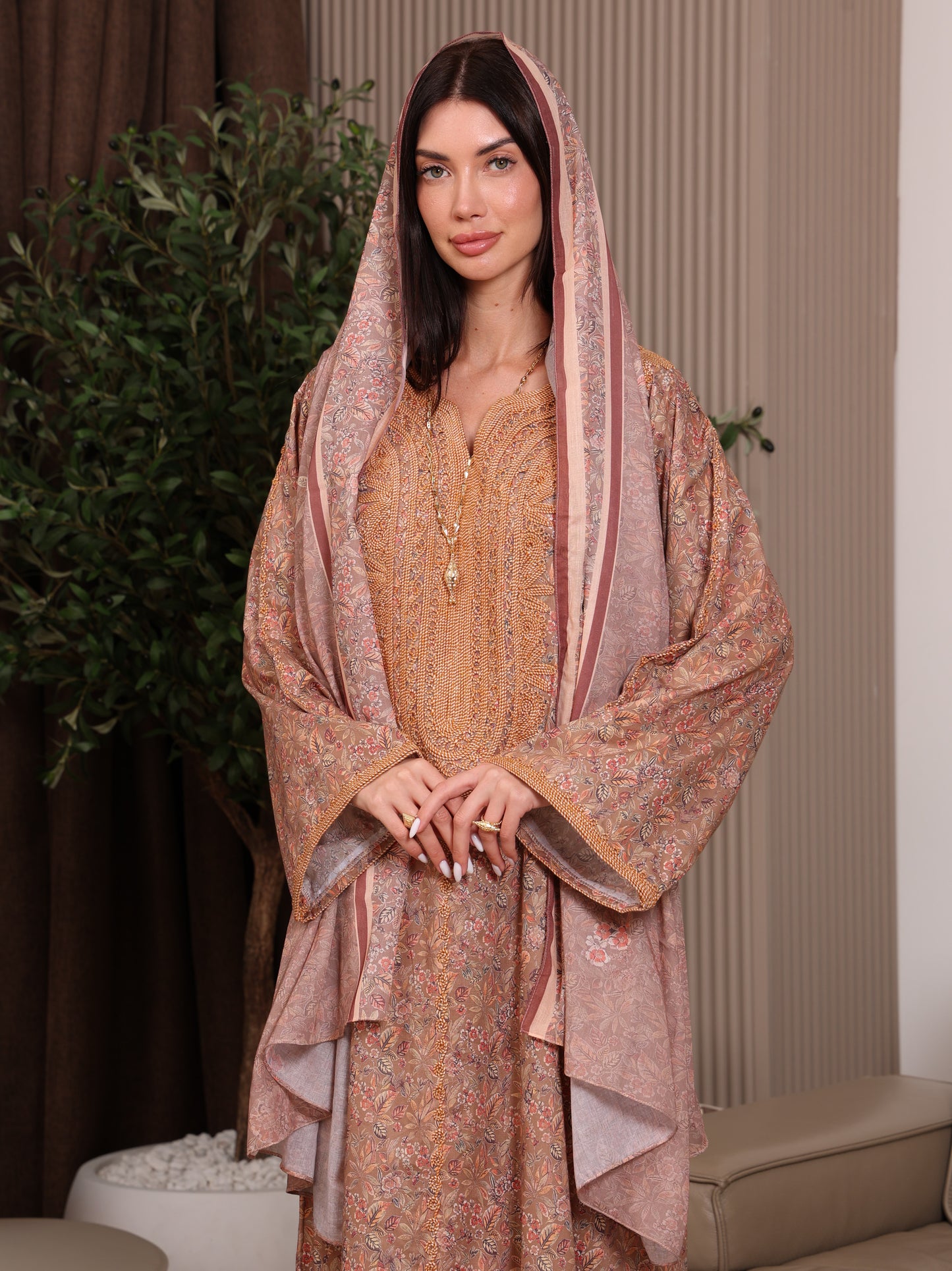 Terracotta Tulip Kaftan