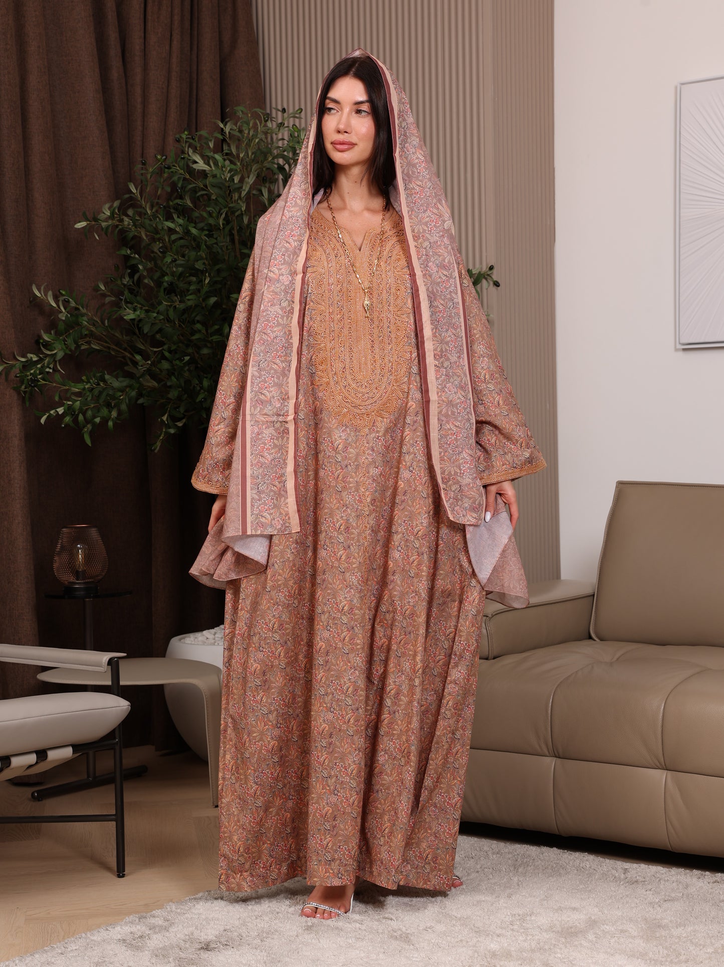 Terracotta Tulip Kaftan
