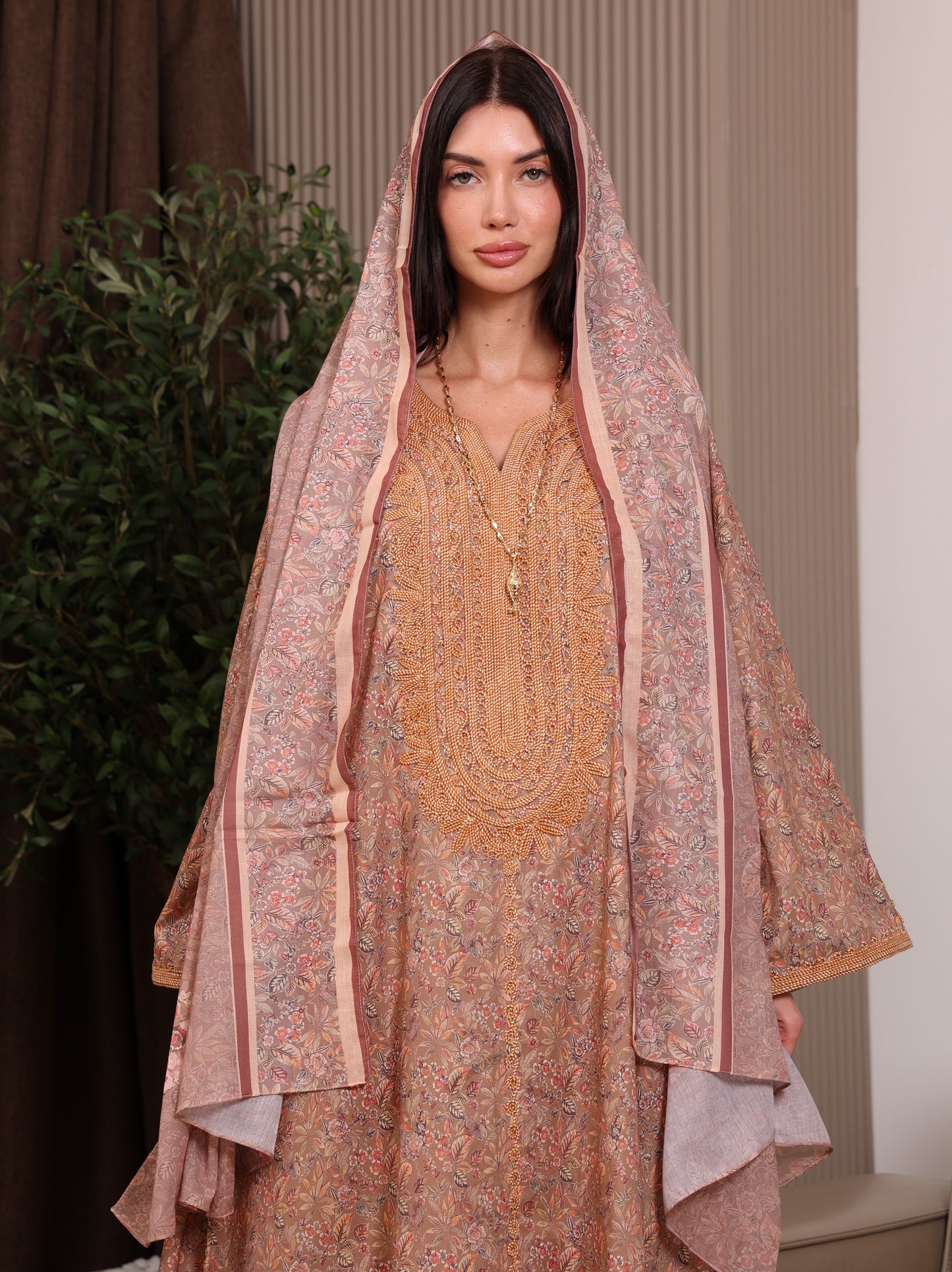 Terracotta Tulip Kaftan