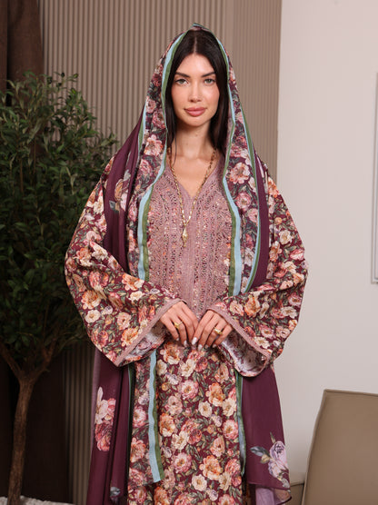 Claret Garden Kaftan
