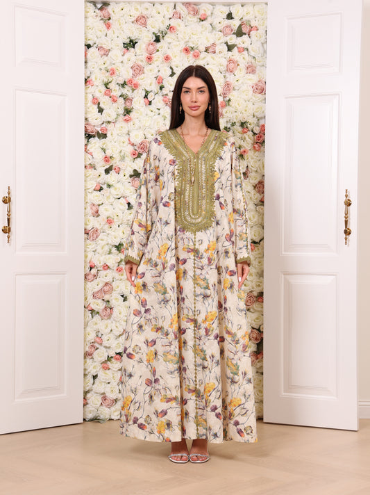 Olive Orchid Kaftan