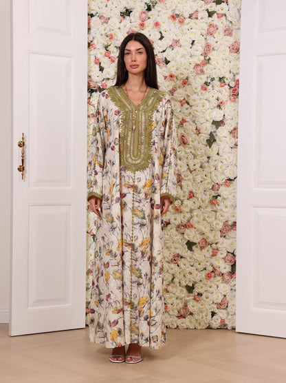 Olive Orchid Kaftan