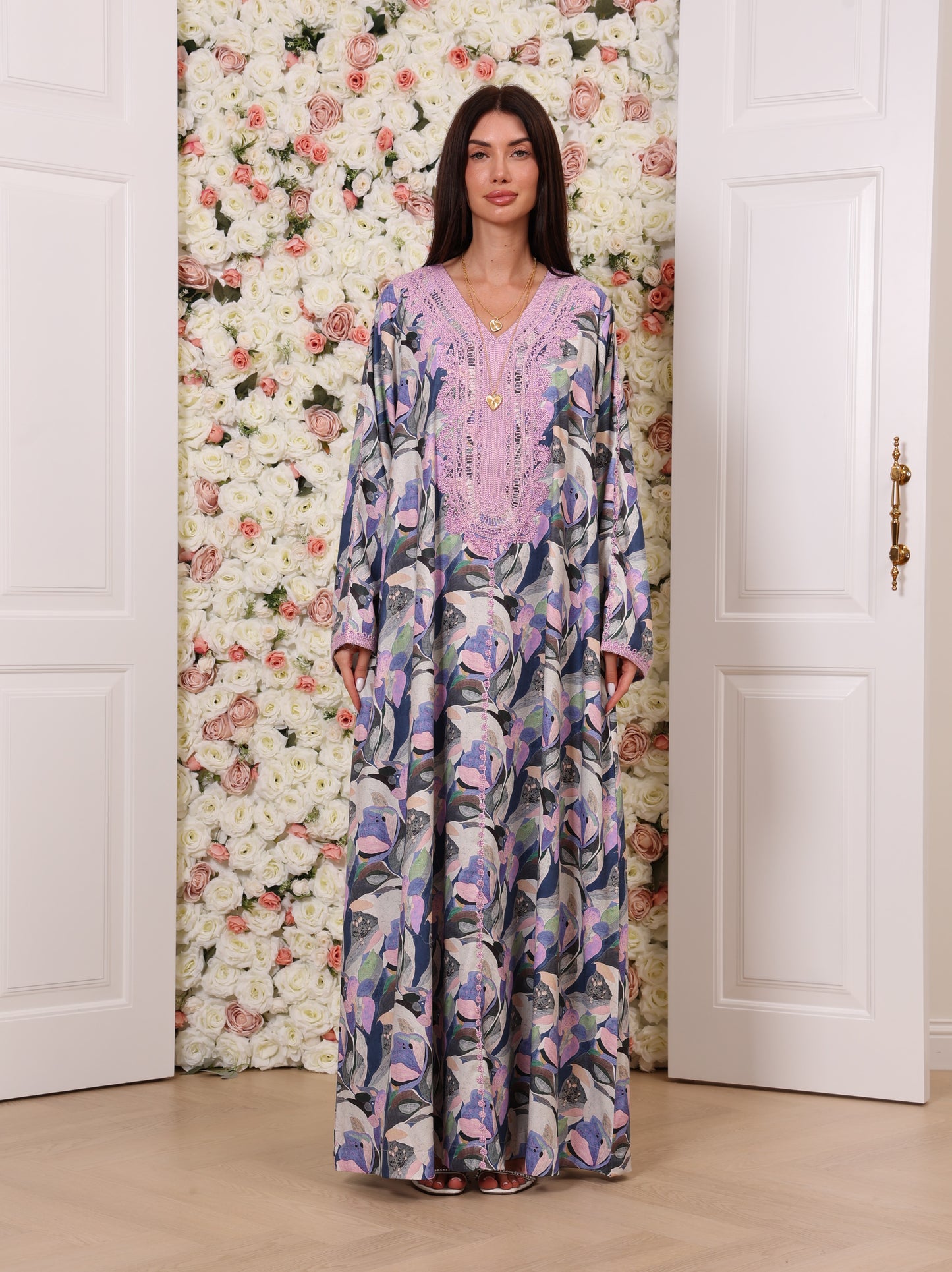 Lavender Lotus Kaftan