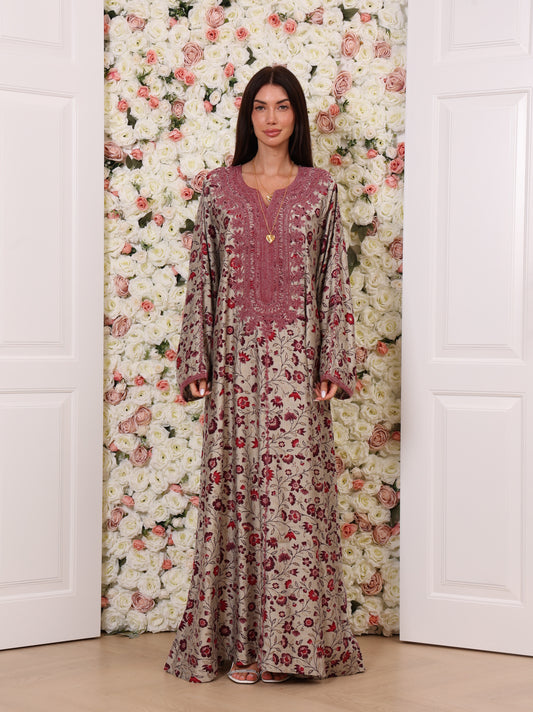 Crimson Vine Kaftan
