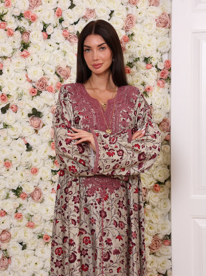 Crimson Vine Kaftan