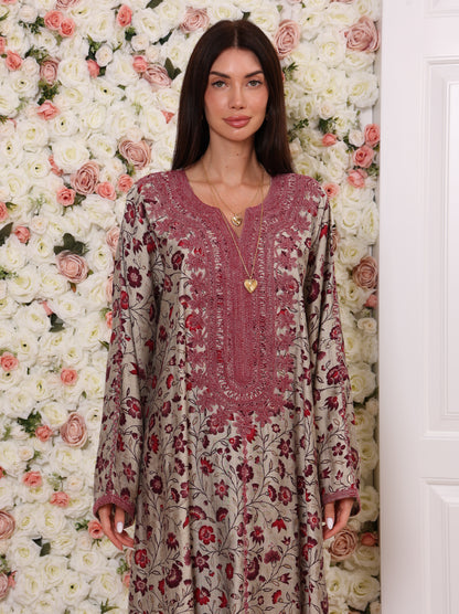Crimson Vine Kaftan