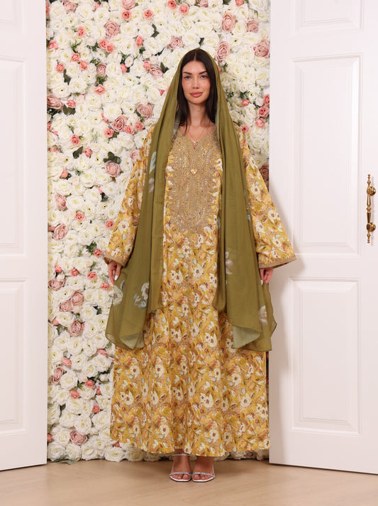 Golden Olive Kaftan