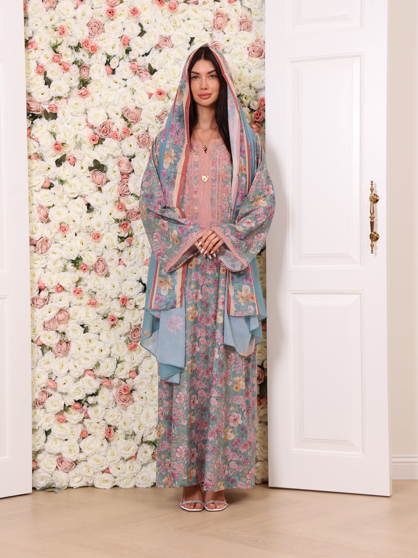 Sky Peony Kaftan