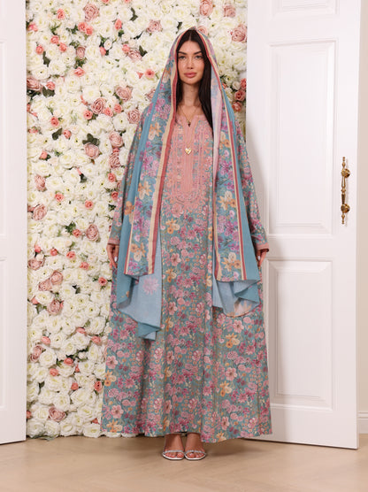 Sky Peony Kaftan