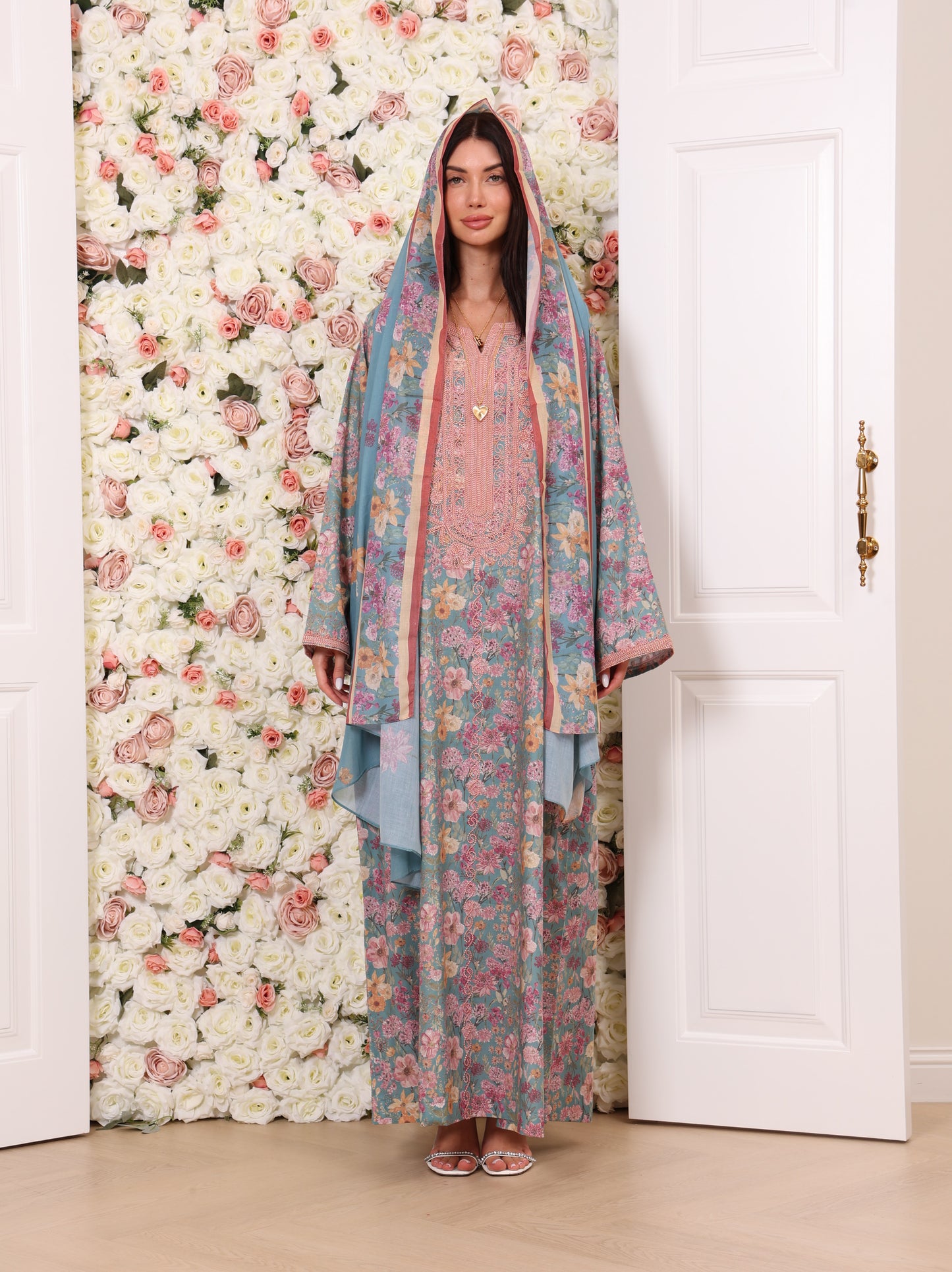 Sky Peony Kaftan