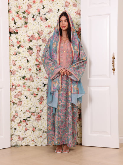 Sky Peony Kaftan