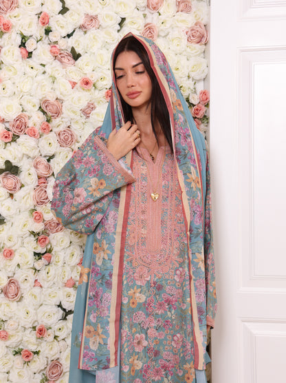 Sky Peony Kaftan