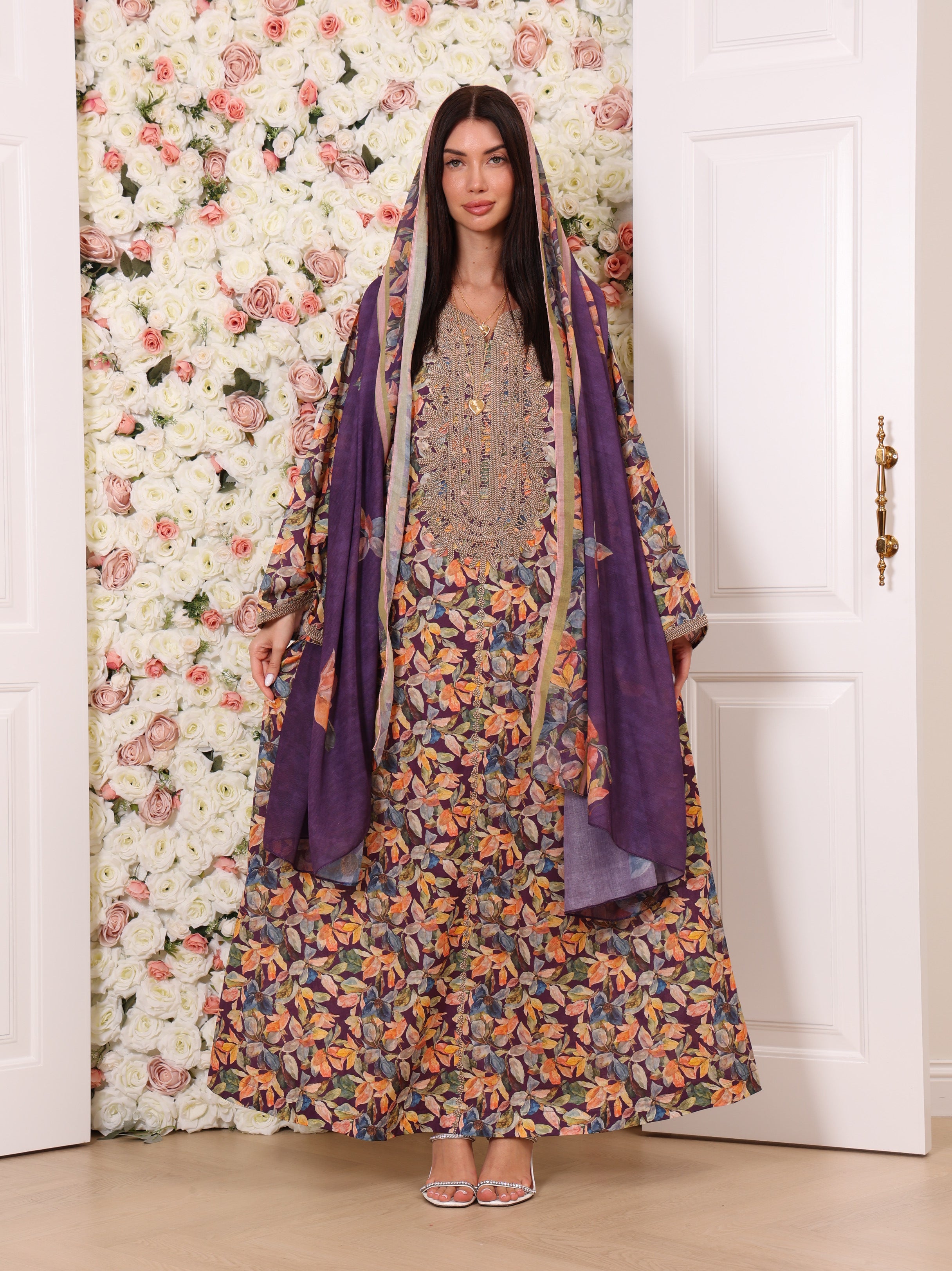 Violet Orchard Kaftan