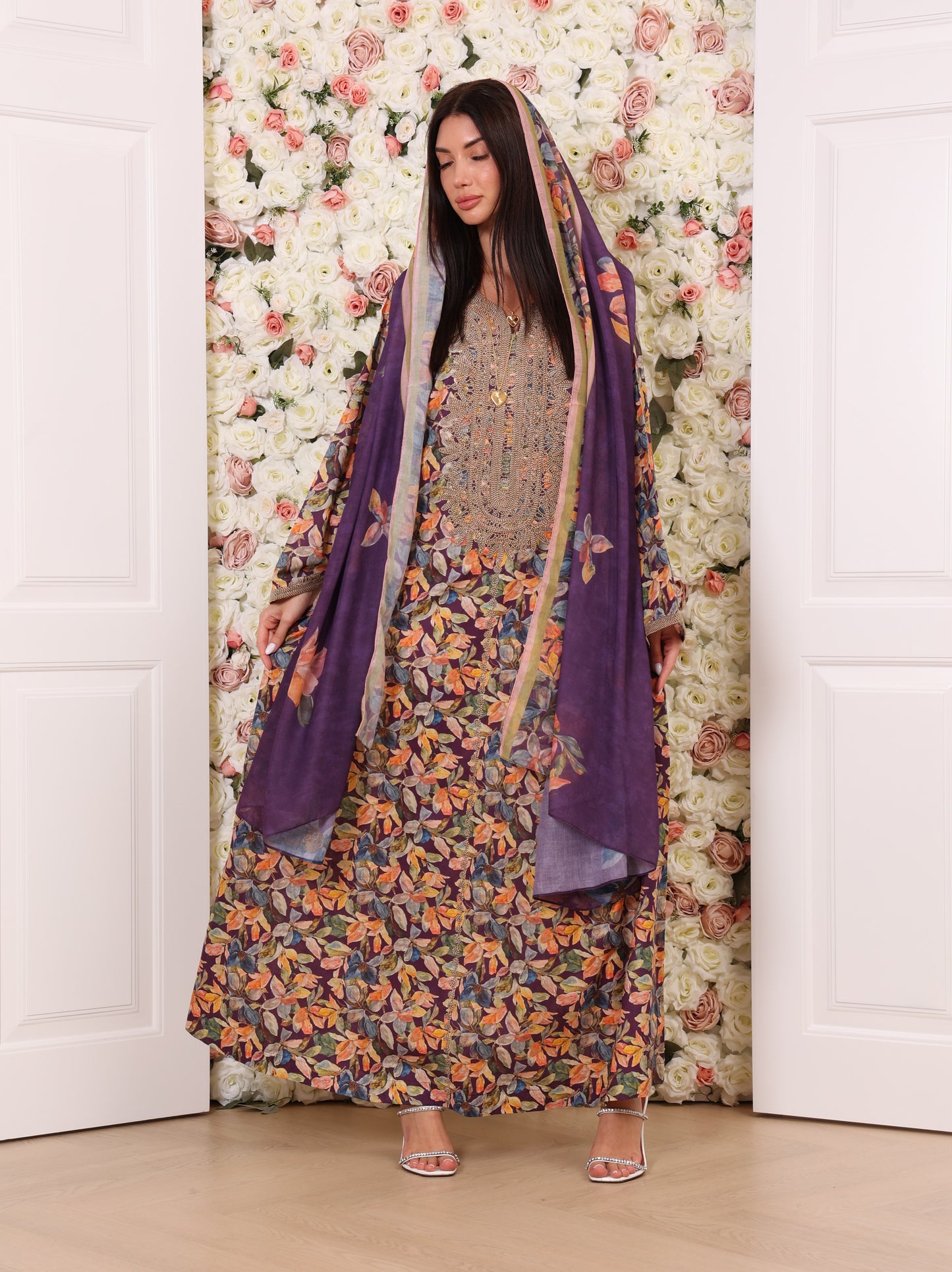 Violet Orchard Kaftan