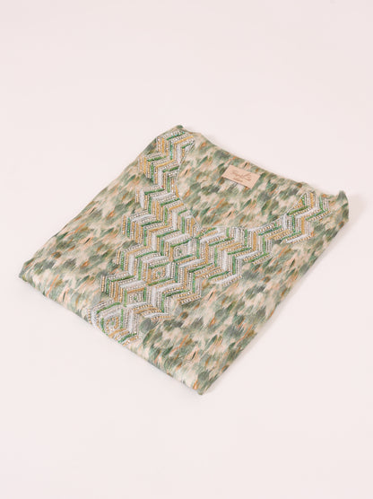 Sage Chevron Kaftan