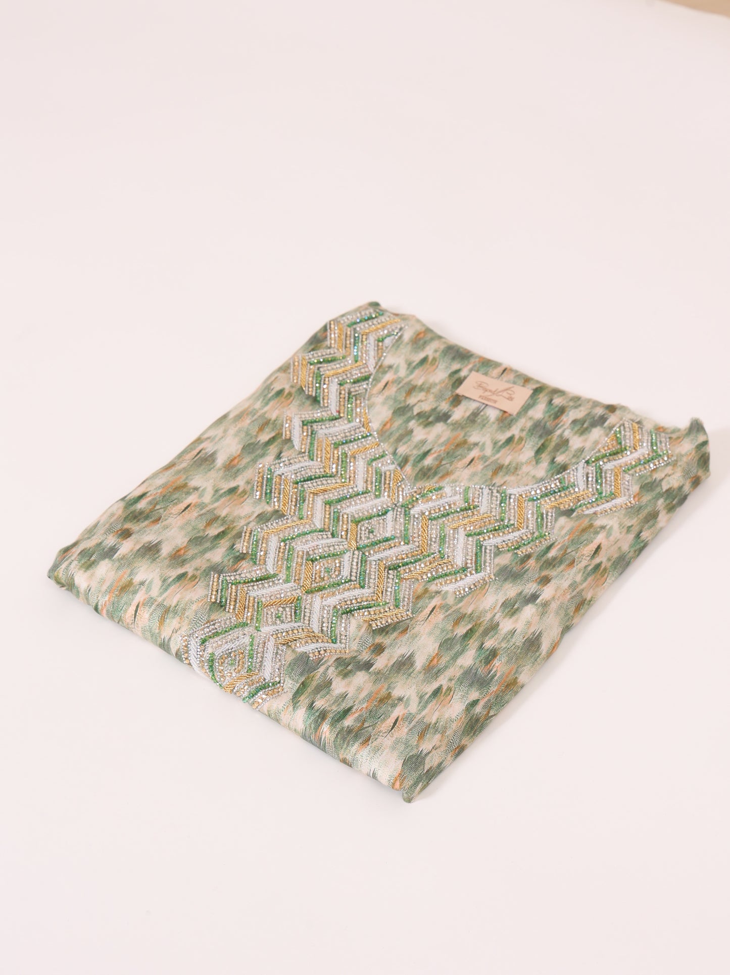 Sage Chevron Kaftan