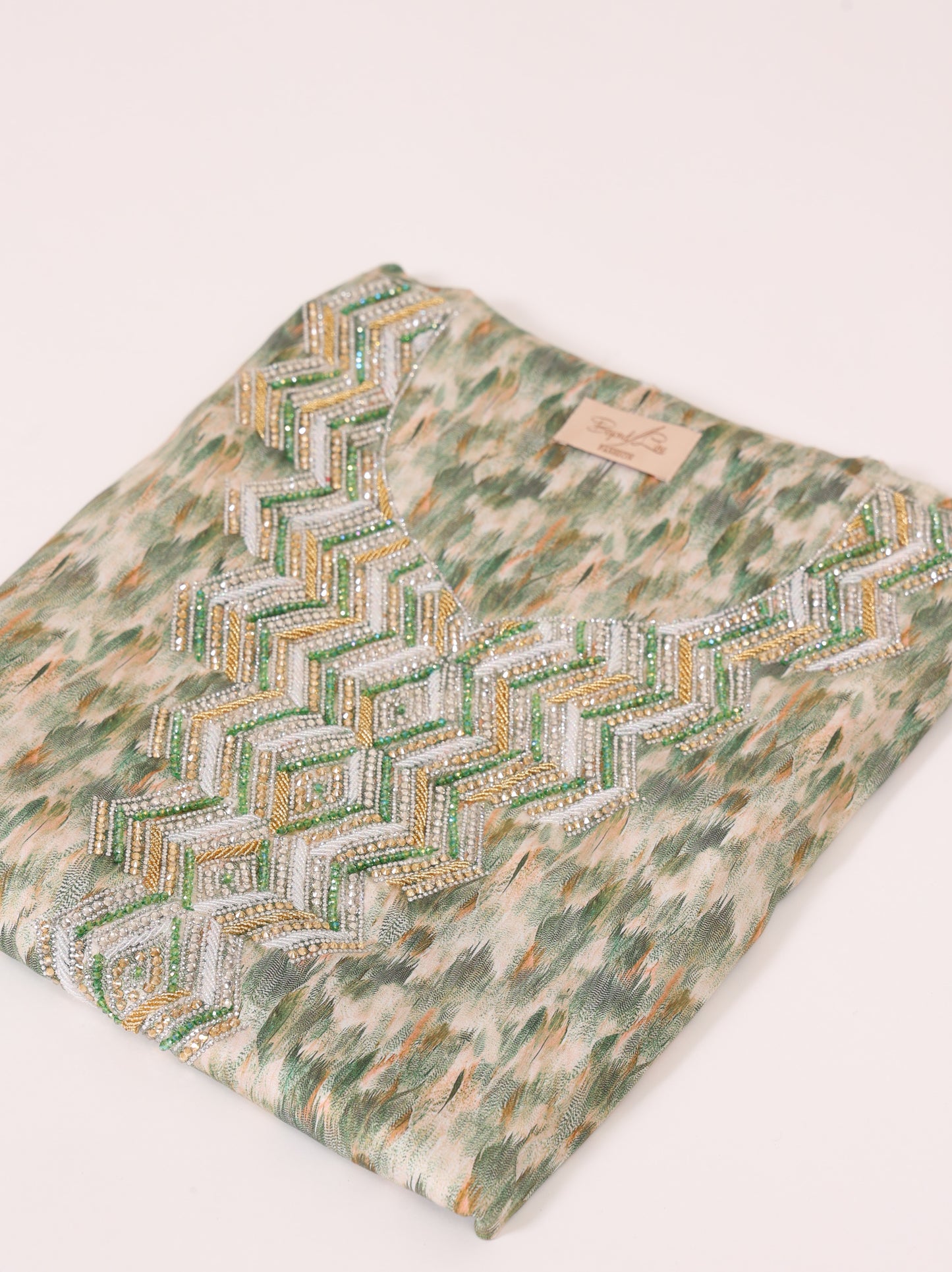 Sage Chevron Kaftan