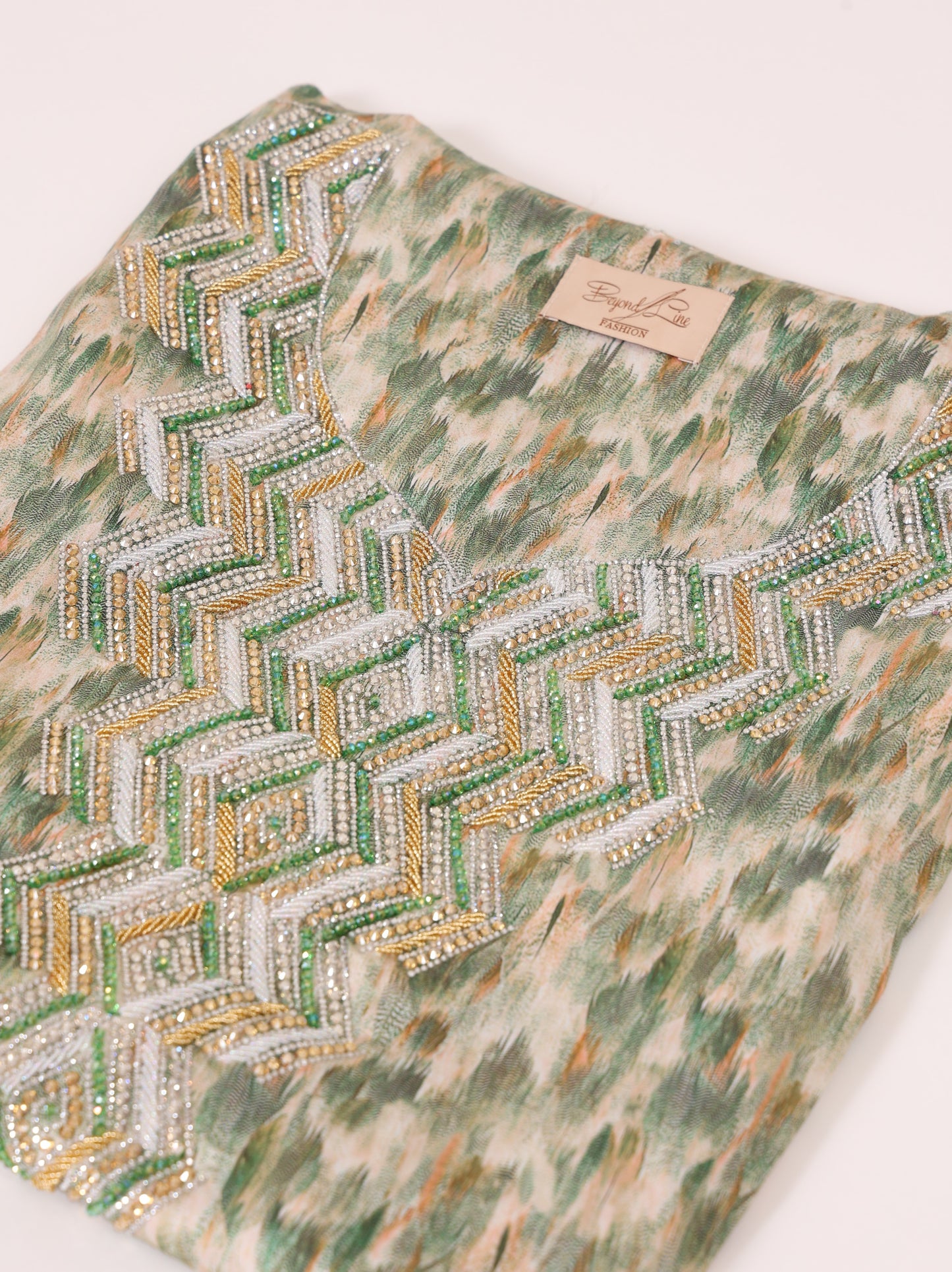 Sage Chevron Kaftan
