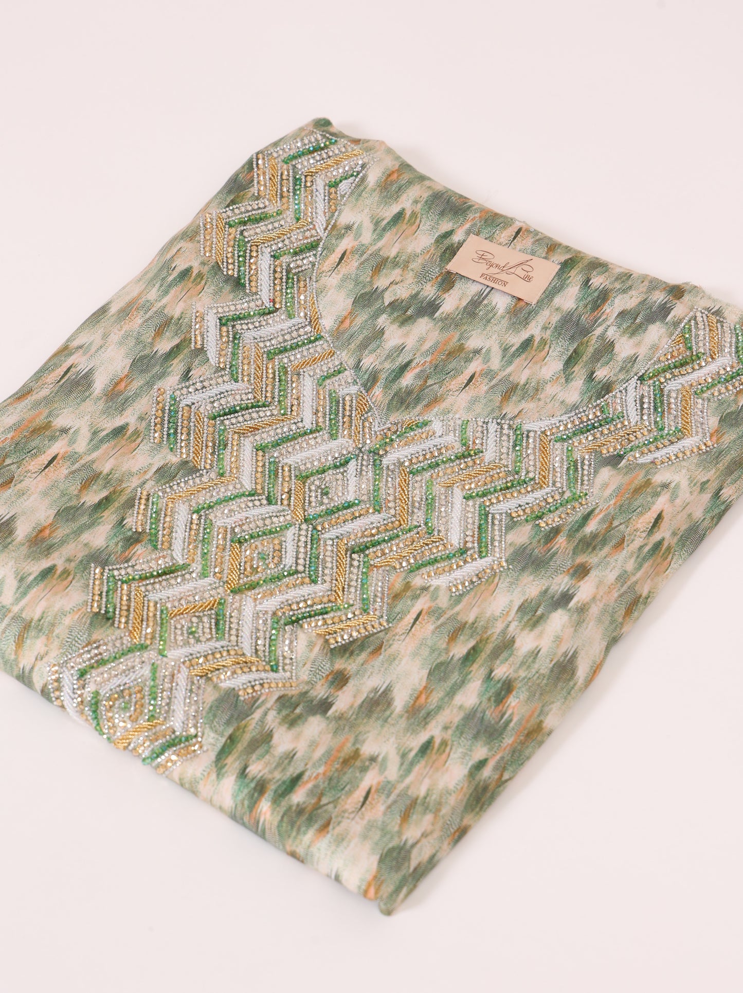Sage Chevron Kaftan