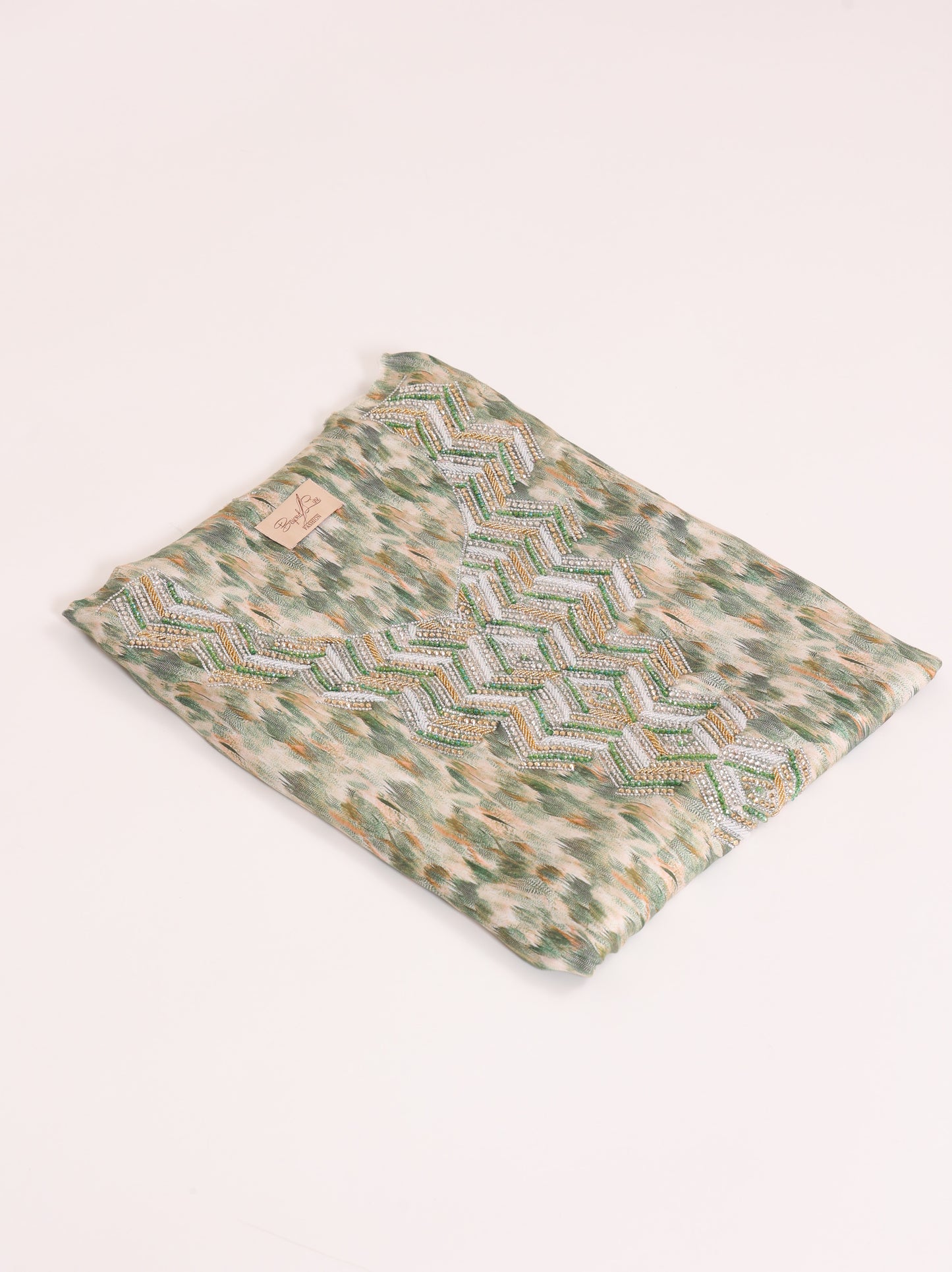 Sage Chevron Kaftan