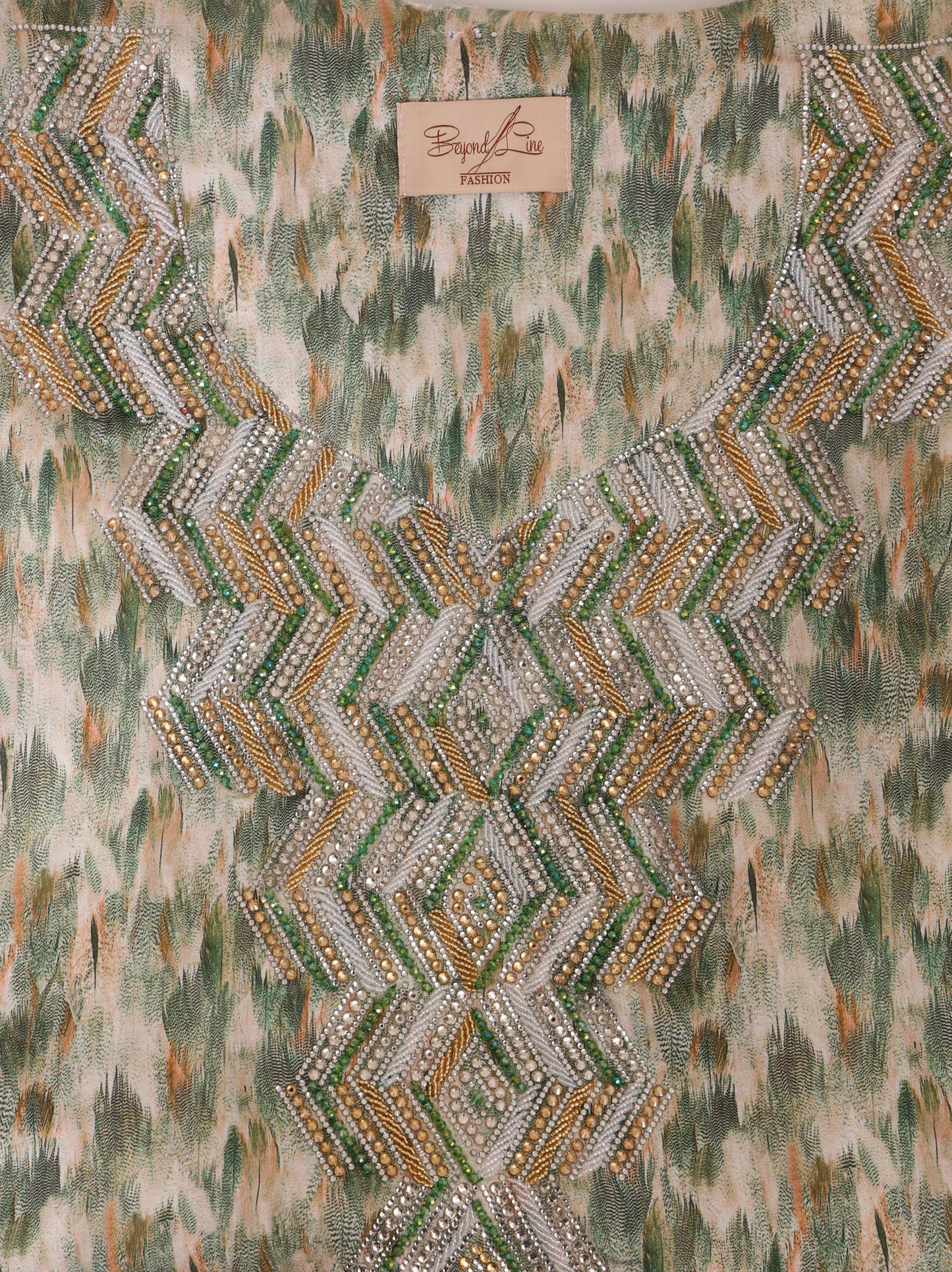 Sage Chevron Kaftan
