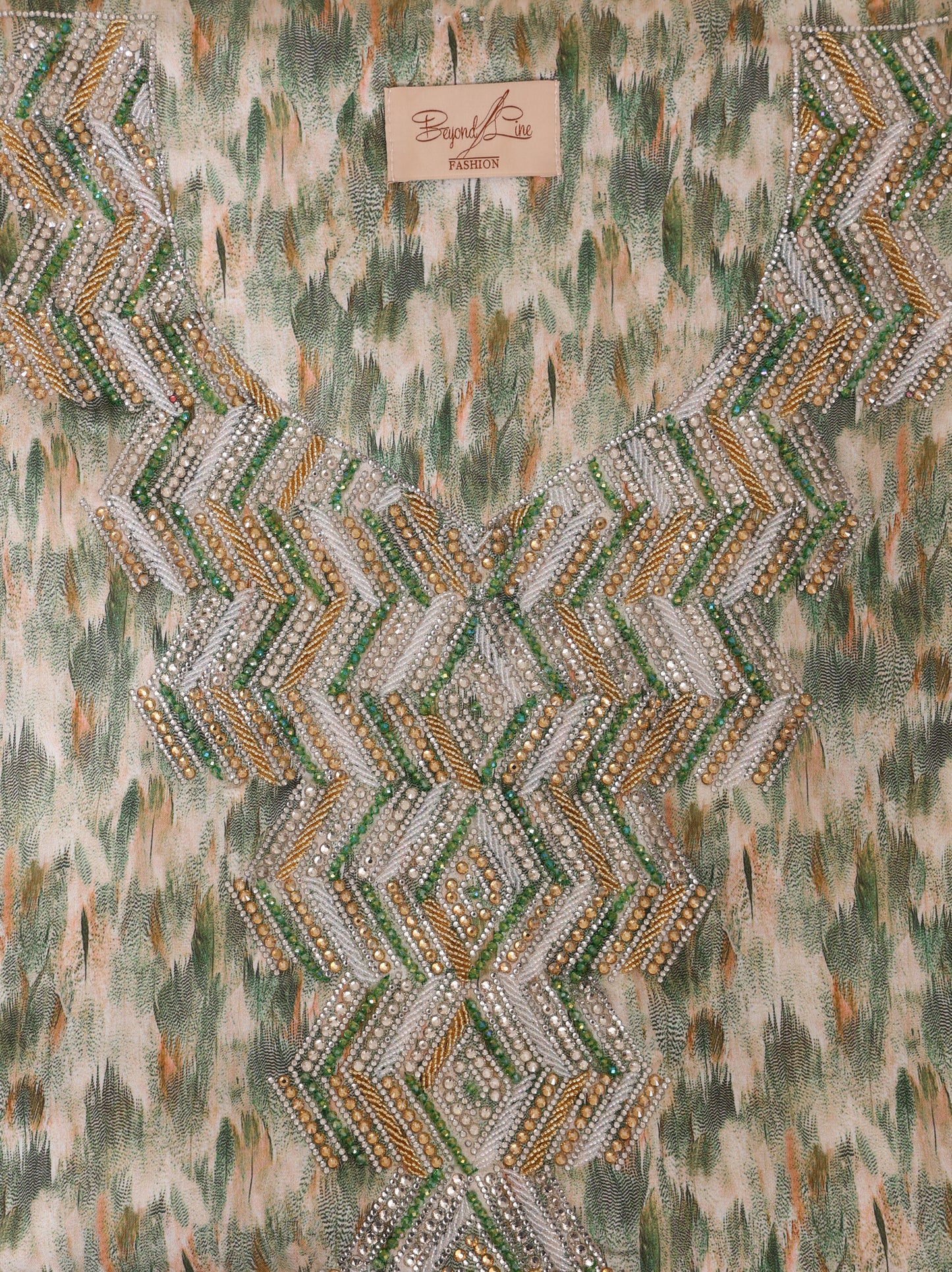 Sage Chevron Kaftan