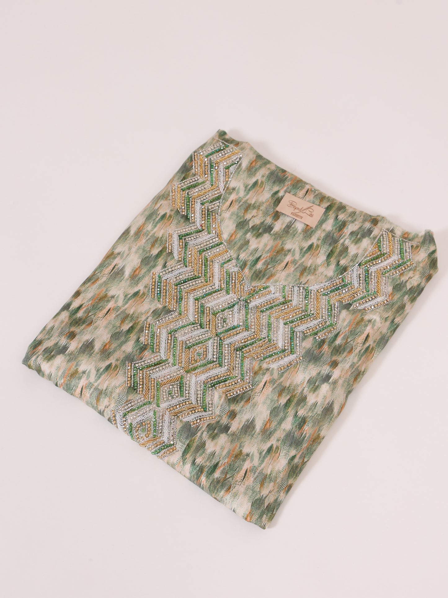 Sage Chevron Kaftan