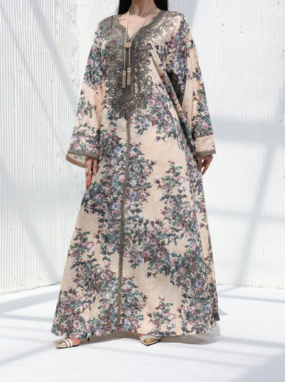 Floral Elegance Kaftan