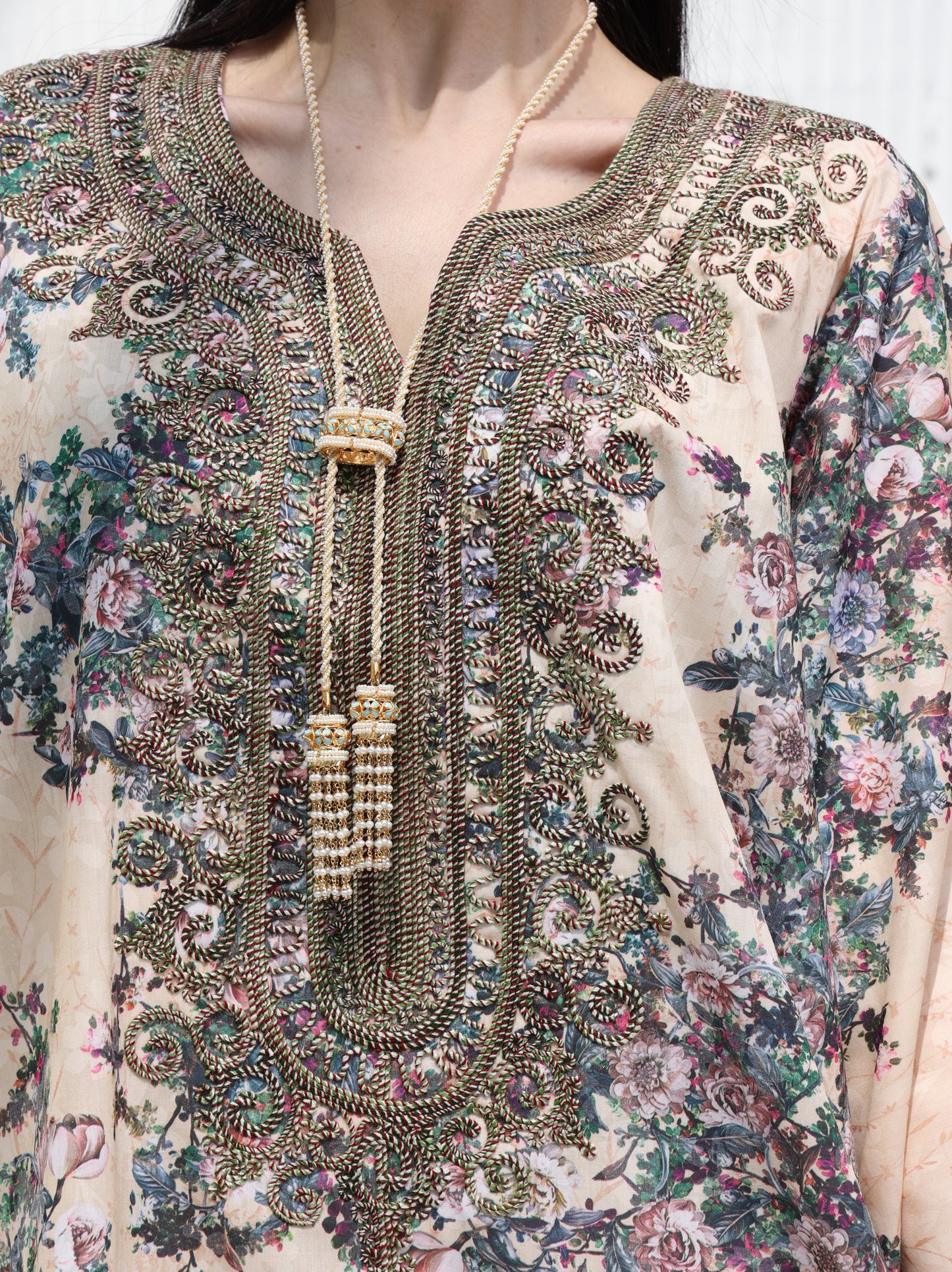 Floral Elegance Kaftan