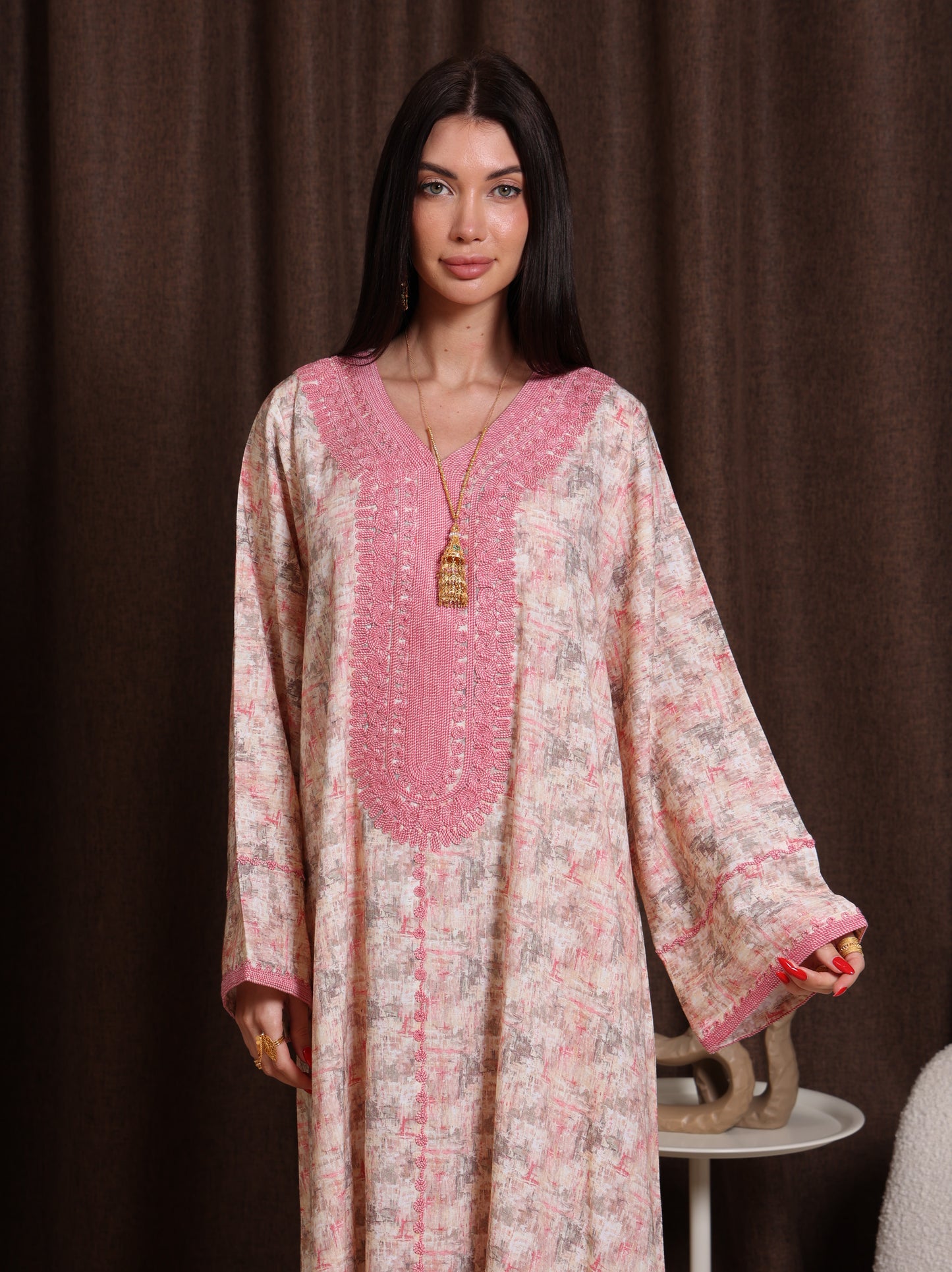 Blush Marble Kaftan