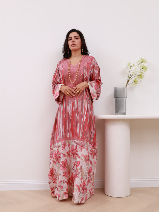 Whispers of Rose Kaftan
