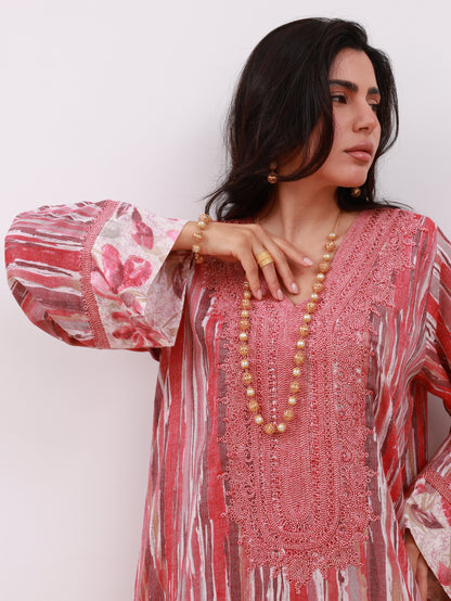 Whispers of Rose Kaftan