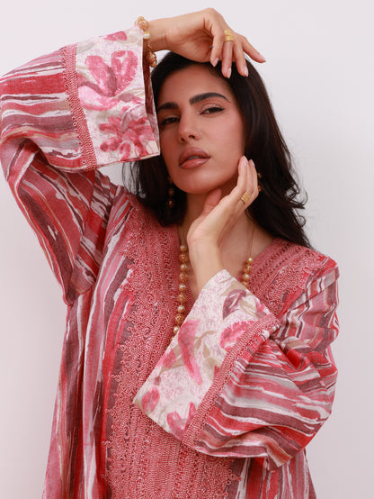 Whispers of Rose Kaftan