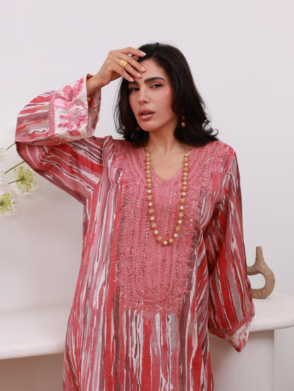 Whispers of Rose Kaftan