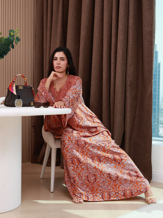 Ember Bloom Kaftan