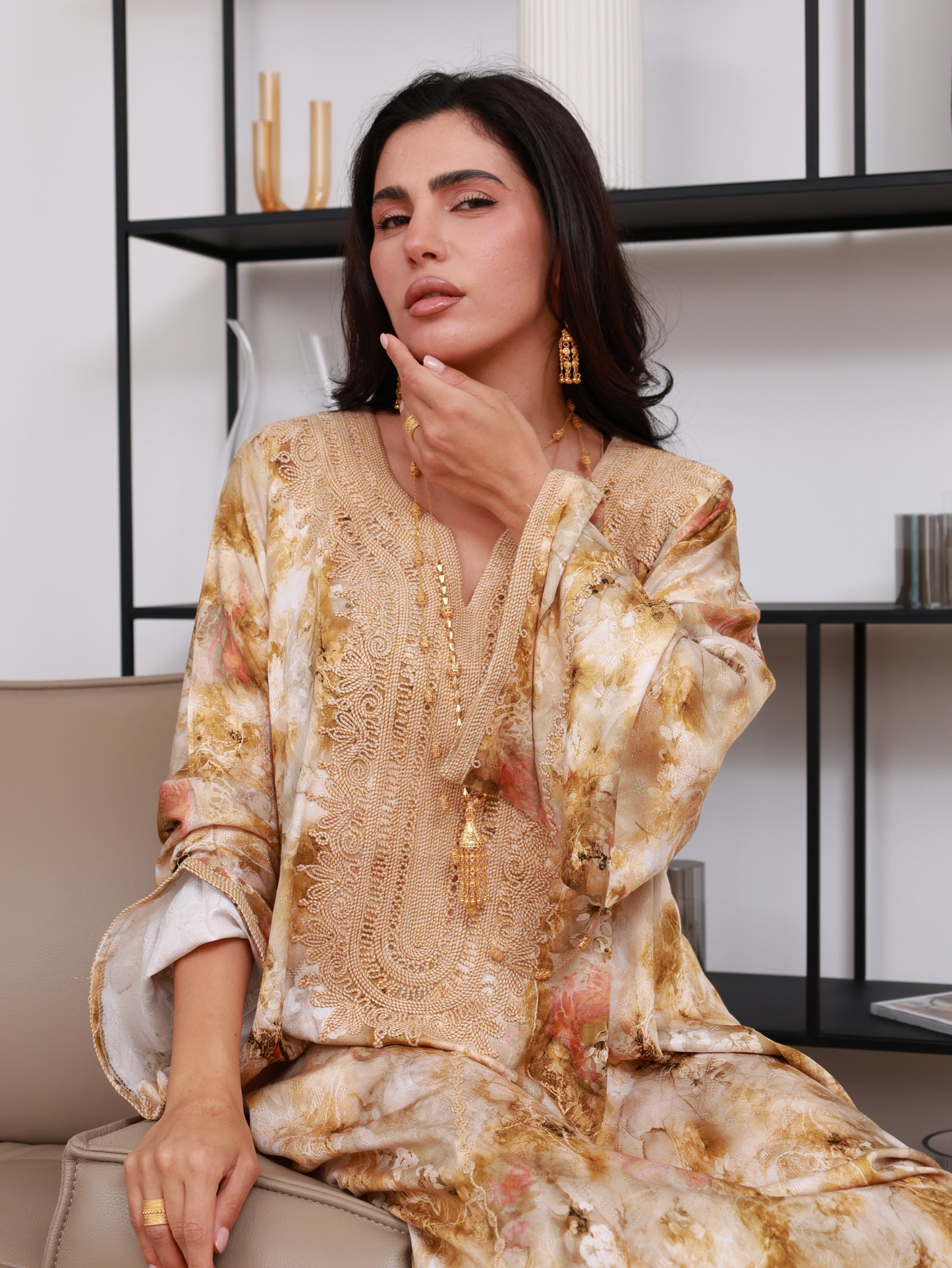 Golden Aura Kaftan