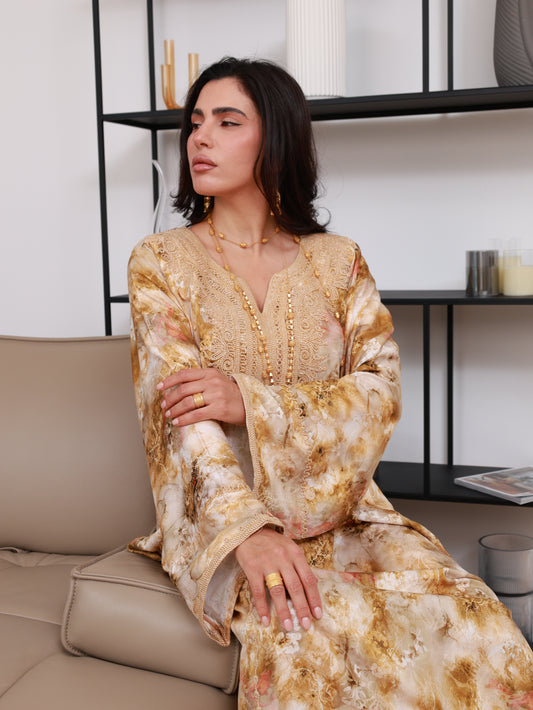 Golden Aura Kaftan